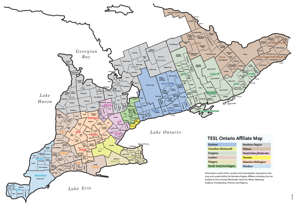 TESL Ontario Affiliate Map